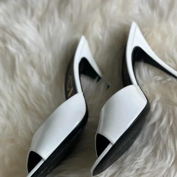Gucci White Women’s Slip On Stiletto Heels size 40/ 10